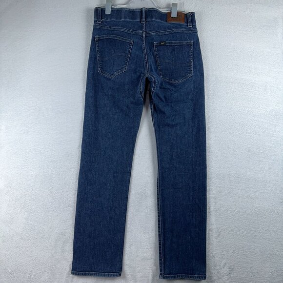 Lee Straight Leg Jeans Extreme Motion Slim Fit 2015475 Men's Blue Size 31X32 - Picture 2 of 12